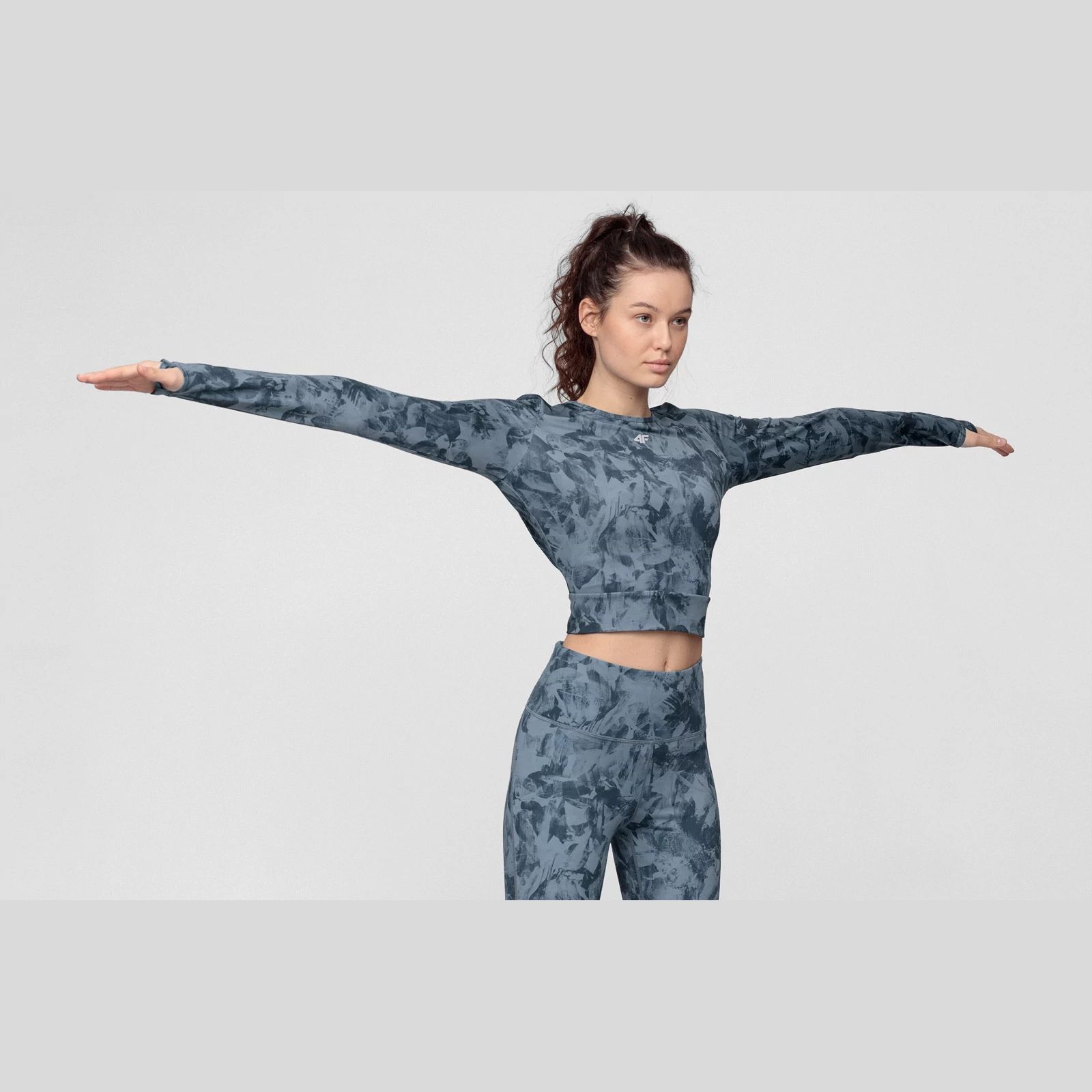 Bluze -  4f Tricou cu mânecă lungă de yoga pentru femei TSDLF010