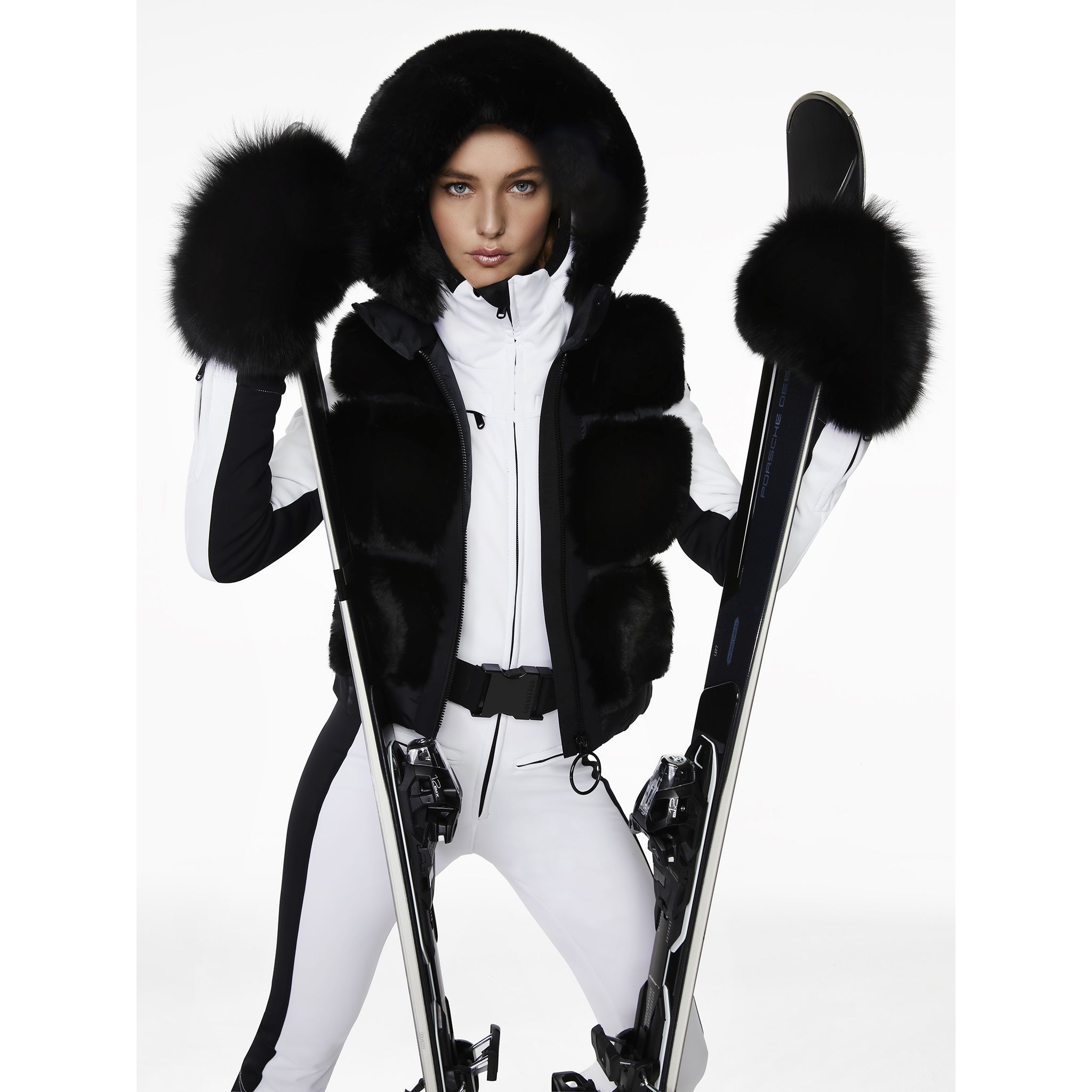 Mănuși Ski & Snow -  goldbergh HANDO Mittens real coyote and fox fur