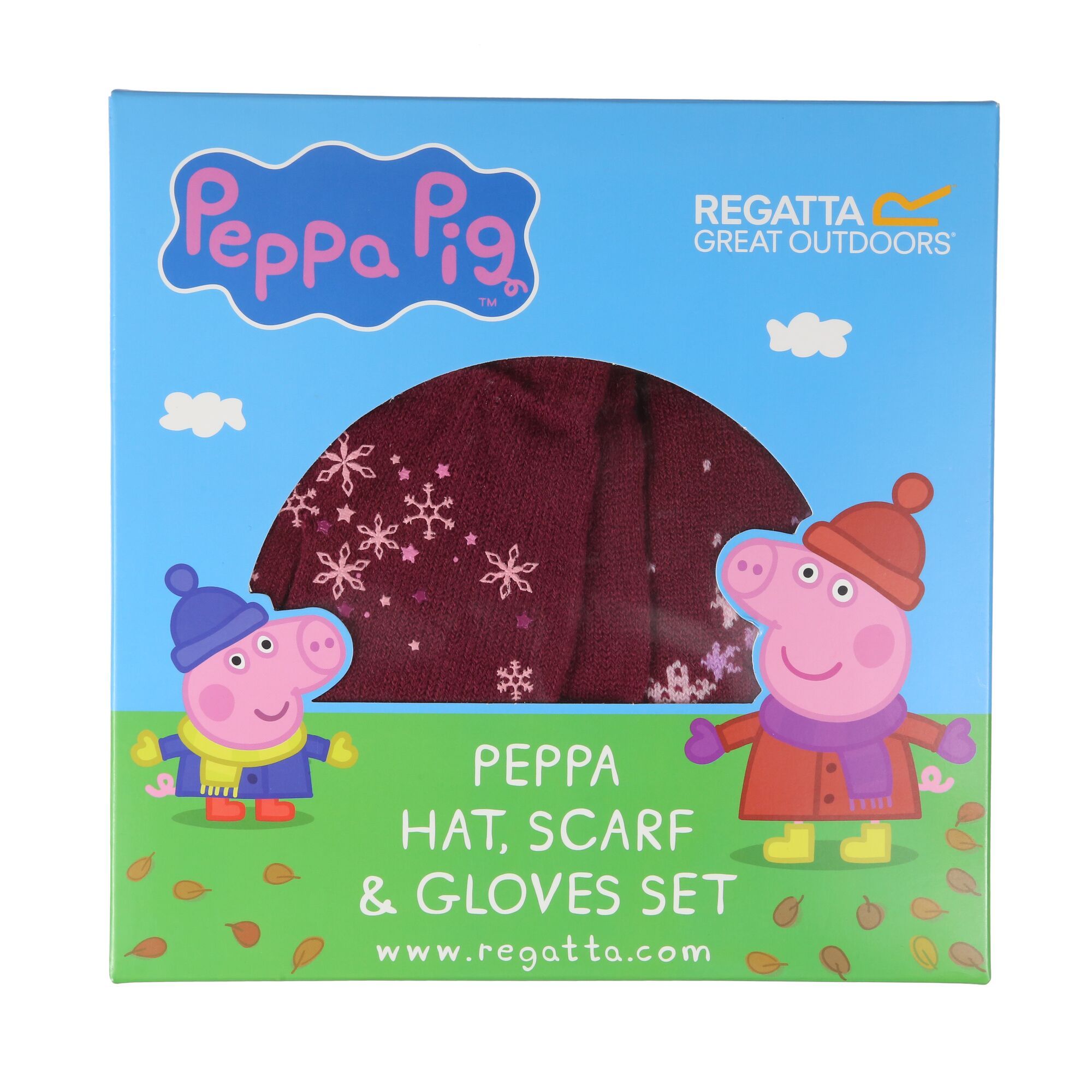 Căciuli -  regatta Peppa Pig Knitted Pom Pom Hat Scarf & Glove Set